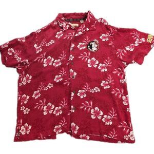 Florida State Seminoles Hawaiian Shirt Mens 2XL Red NCAA